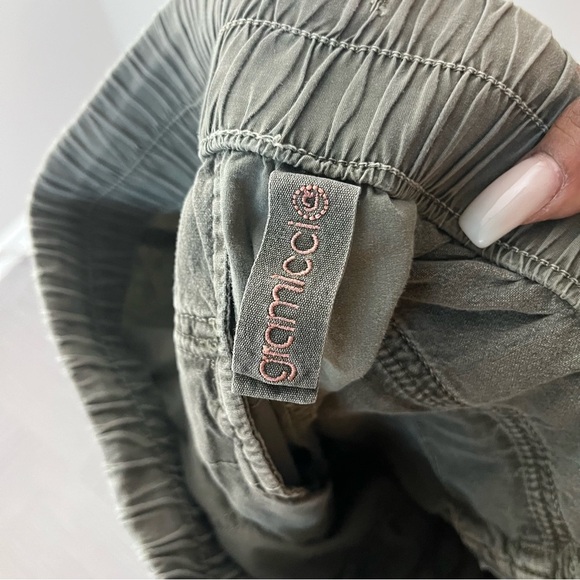 VTG Gramicci Women Pants 8 Green Capri‎ Gorpcore Pull On Cotton Utility Outdoor - Picture 9 of 12